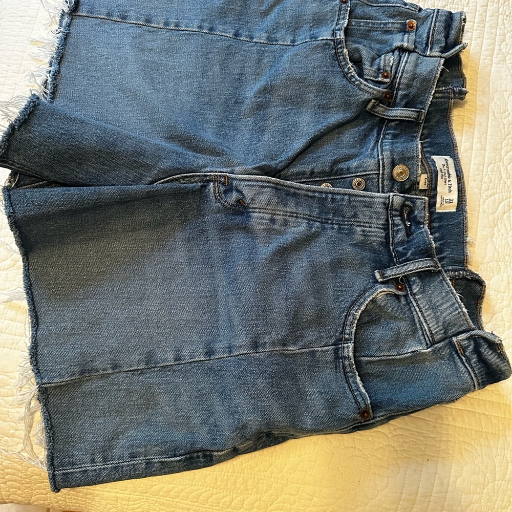 Abercrombie & Fitch Blue Denim Jean Shorts